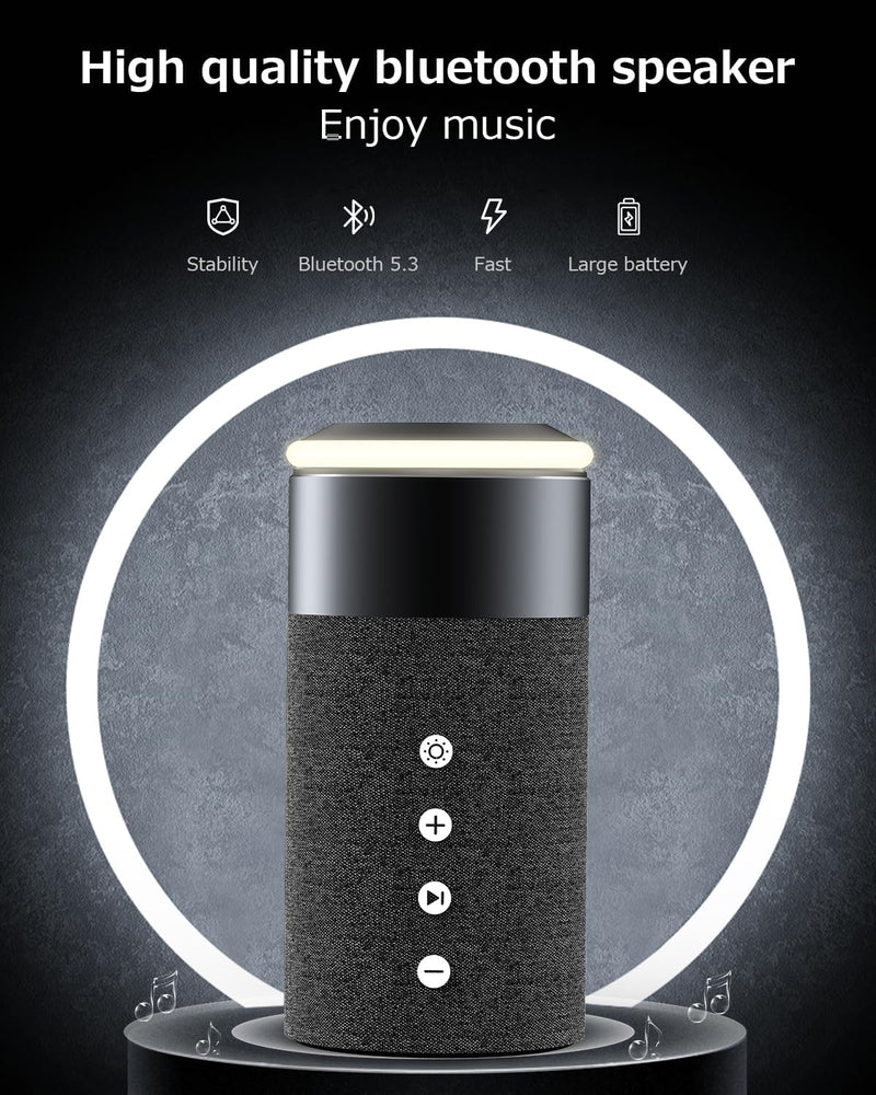 COLSUR Bluetooth Lautsprecher, Mag-Safe Kabelloses Ladegerät, Bluetooth Lautsprecher mit Nachtlicht,