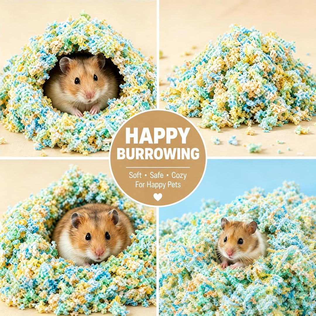 Hamster Einstreu 1800g, Staubfreie Papier Kleintierstreu,Einstreu Kaninchen 1800 Gramm, 1800 Gramm