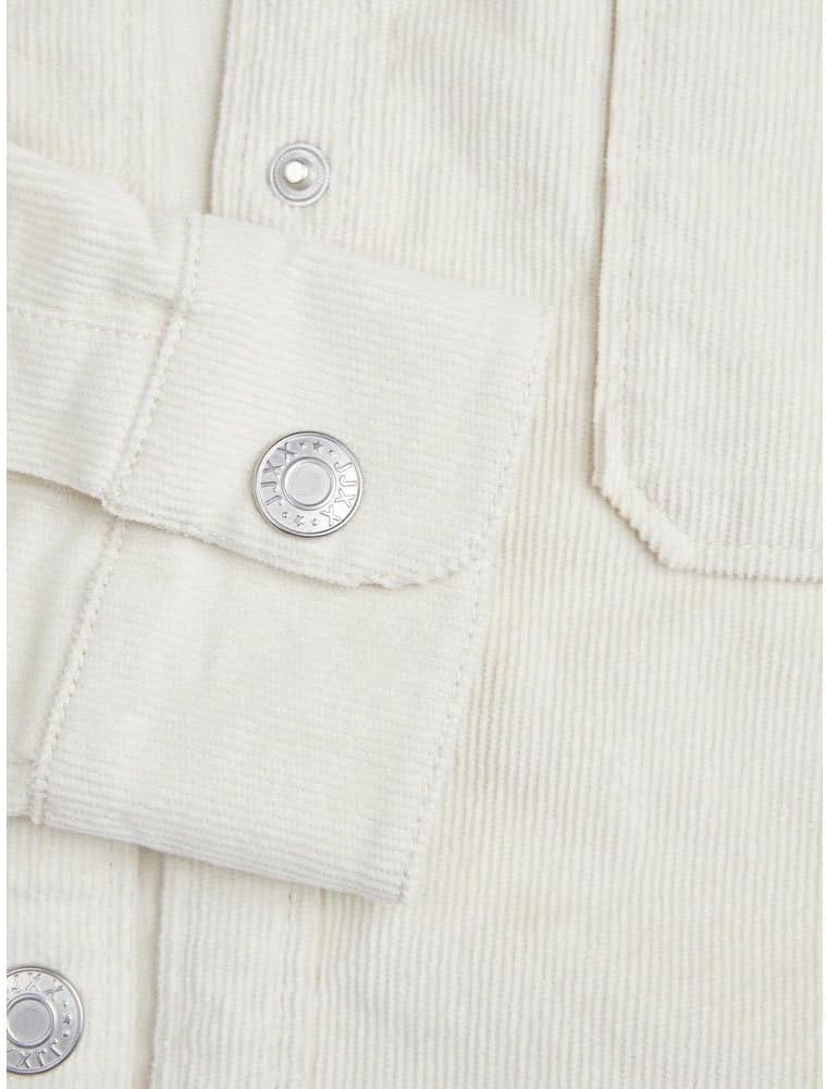 JACK & JONES Damen Jxgelly New RLX Cord Overshirt Sn Jacke XS Bone White, XS Bone White