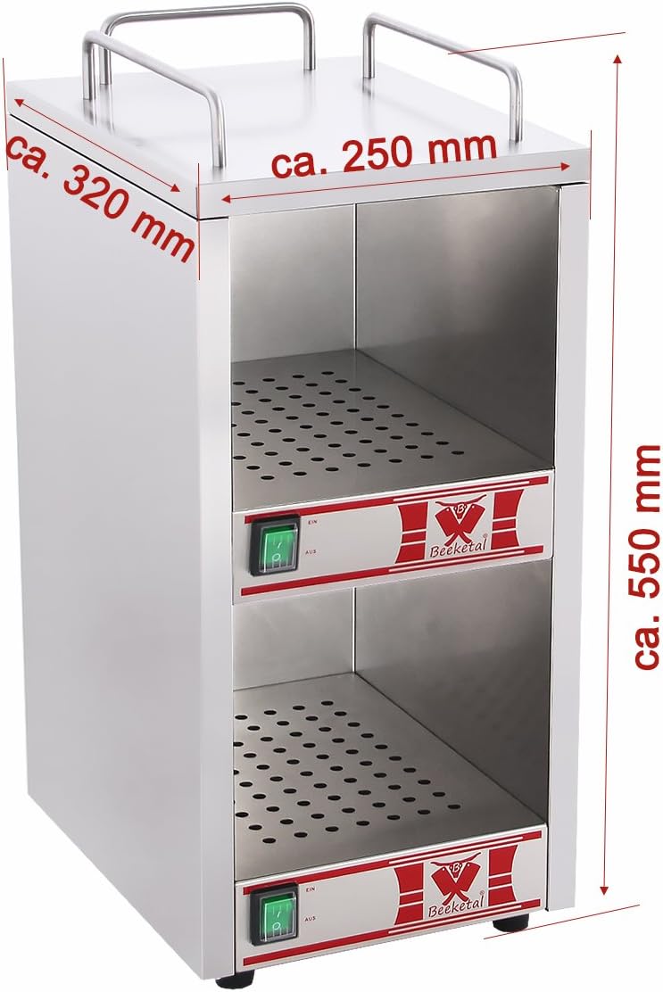 Beeketal 'BTW-1' Profi Gastro Tassenwärmer elektrisch für bis zu ca. 36 Tassen (je nach Tassengrösse