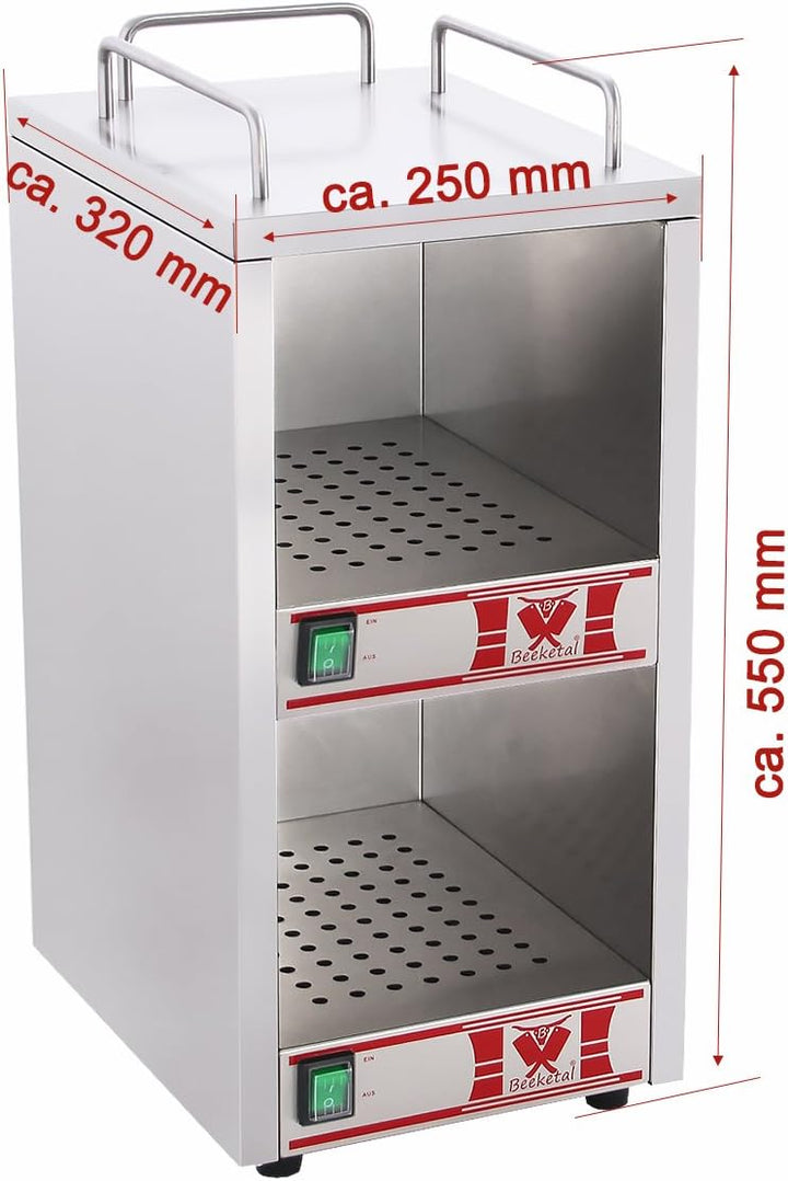 Beeketal 'BTW-1' Profi Gastro Tassenwärmer elektrisch für bis zu ca. 36 Tassen (je nach Tassengrösse
