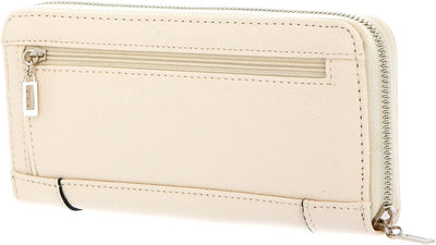 Guess Naya SLG Large Zip Around Wallet Bone/Dark Brown Bone/Darbr, Bone/Darbr