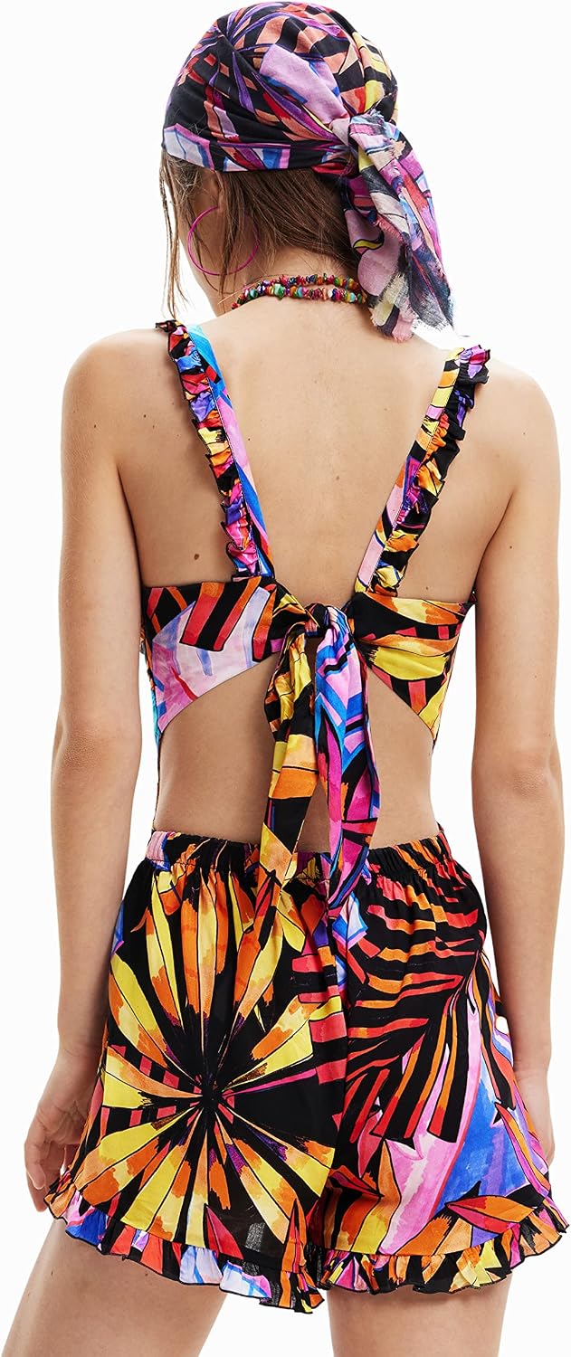 Desigual Damen Bikini Set S Schwarz, S Schwarz