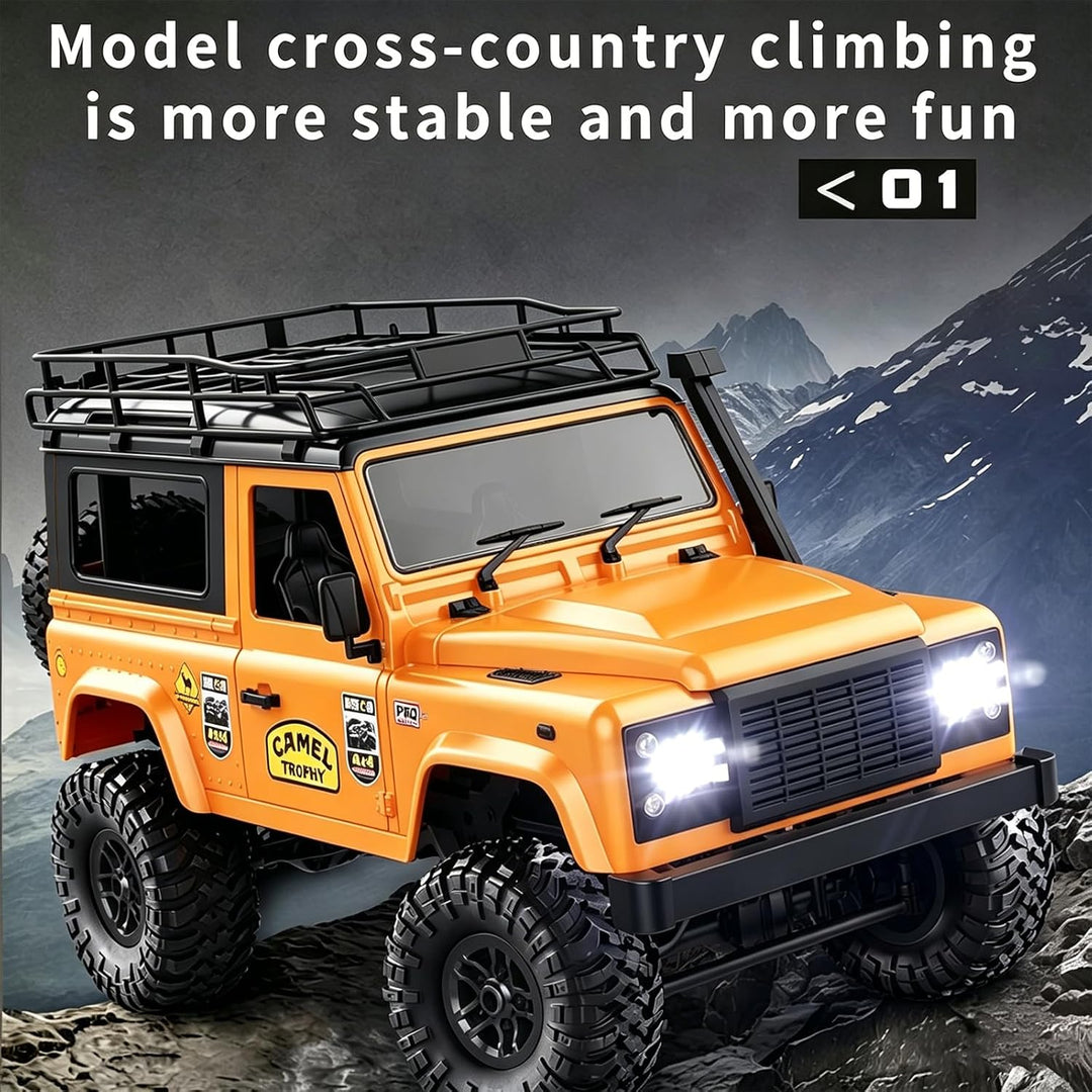 Goolsky MN-D90 Rock Crawler 1/12 4WD 2.4G Fernbedienung High Speed Off Road Truck RC Auto Led Licht