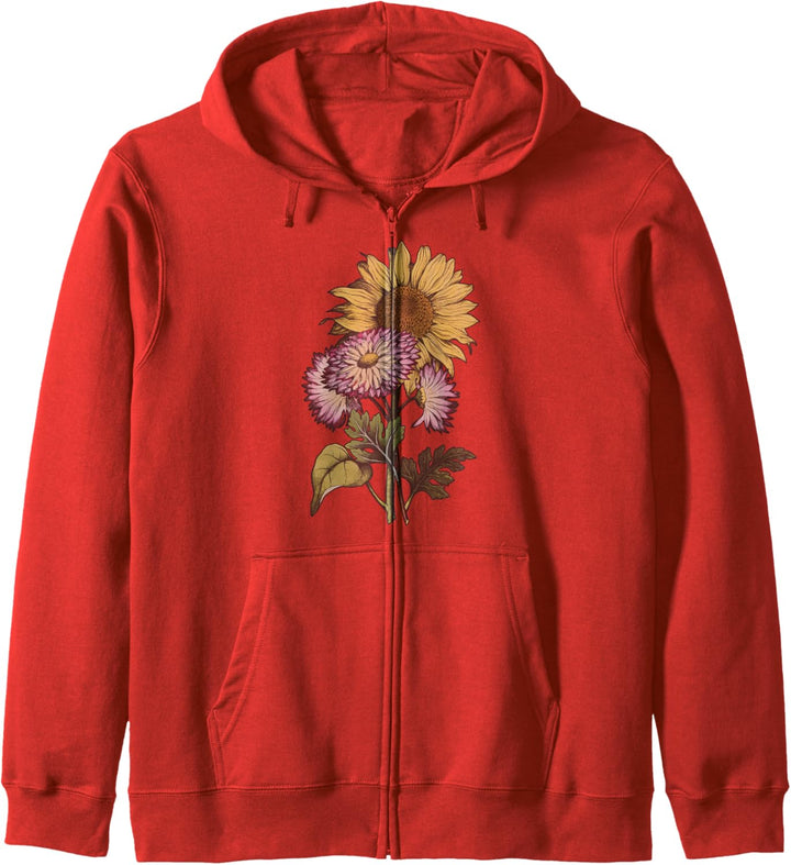 Trendy Large Sunflower Bouquet Kapuzenjacke