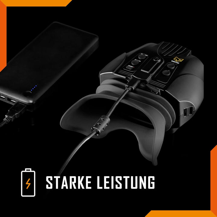 Nightfox Swift 2 Nachtsichtgerät | Kopfmontage | 1x Vergrösserung | 1080P HD | via USB aufladbar | D