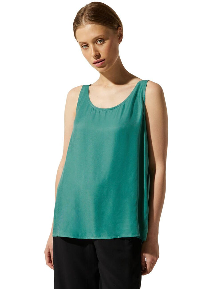 Street One Damen Top im Satin Look 34 Black (Schwarz), 34 Black (Schwarz)