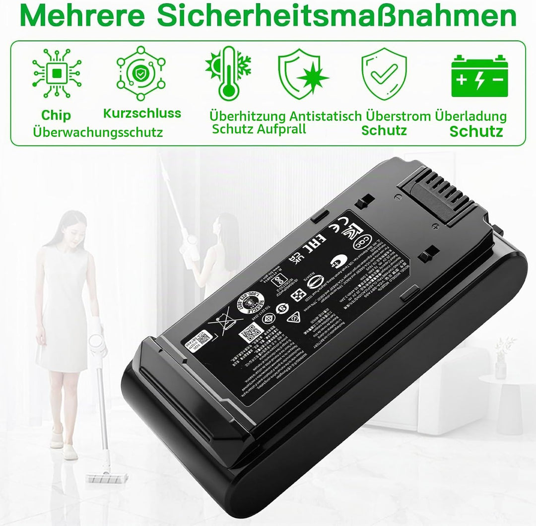 2200mAh VCA-SBTA95 Ersatzakku für Samsung Bespoke Jet 95 Jet 85 Akkustaubsauger, kompatibel mit VS20