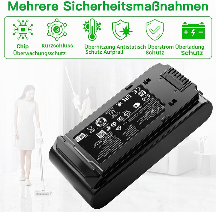 2200mAh VCA-SBTA95 Ersatzakku für Samsung Bespoke Jet 95 Jet 85 Akkustaubsauger, kompatibel mit VS20