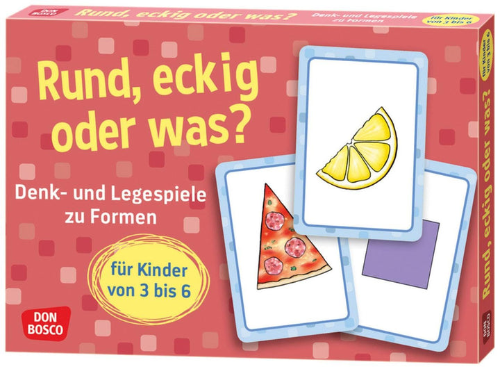 Rund, eckig oder was?: Denk- und Legespiele zu Formen für Kinder von 3 bis 6 (Denk- und Legespiele f