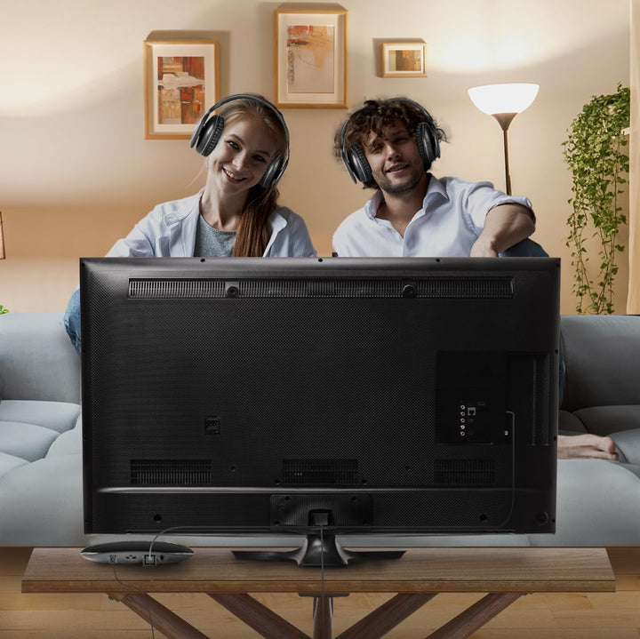 Meliconi HP Easy Digital Bundle, 2 drahtlose Stereo-TV-Headsets, 100% digital, mit analogem/digitale