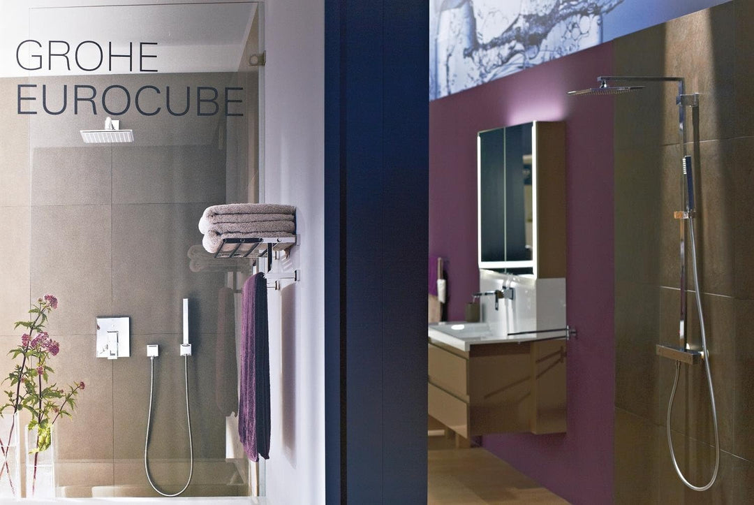 Grohe Eurocube Badarmaturen - Einhand-Brausebatterie chrom 19898000 Chrom Brause-Batterie Single, Ch