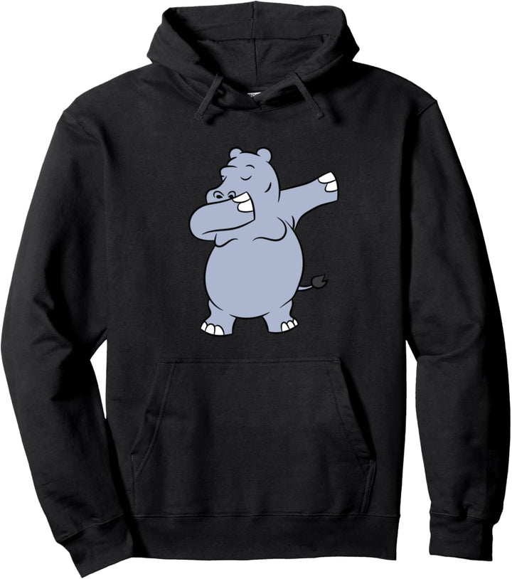 Dabbing Nilpferd Süsses Kinder Flusspferd Nilpferd Pullover Hoodie