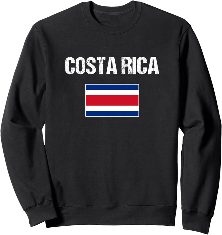 Costa Rica Sweatshirt Geschenk Costa Rica Flagge Sweatshirt