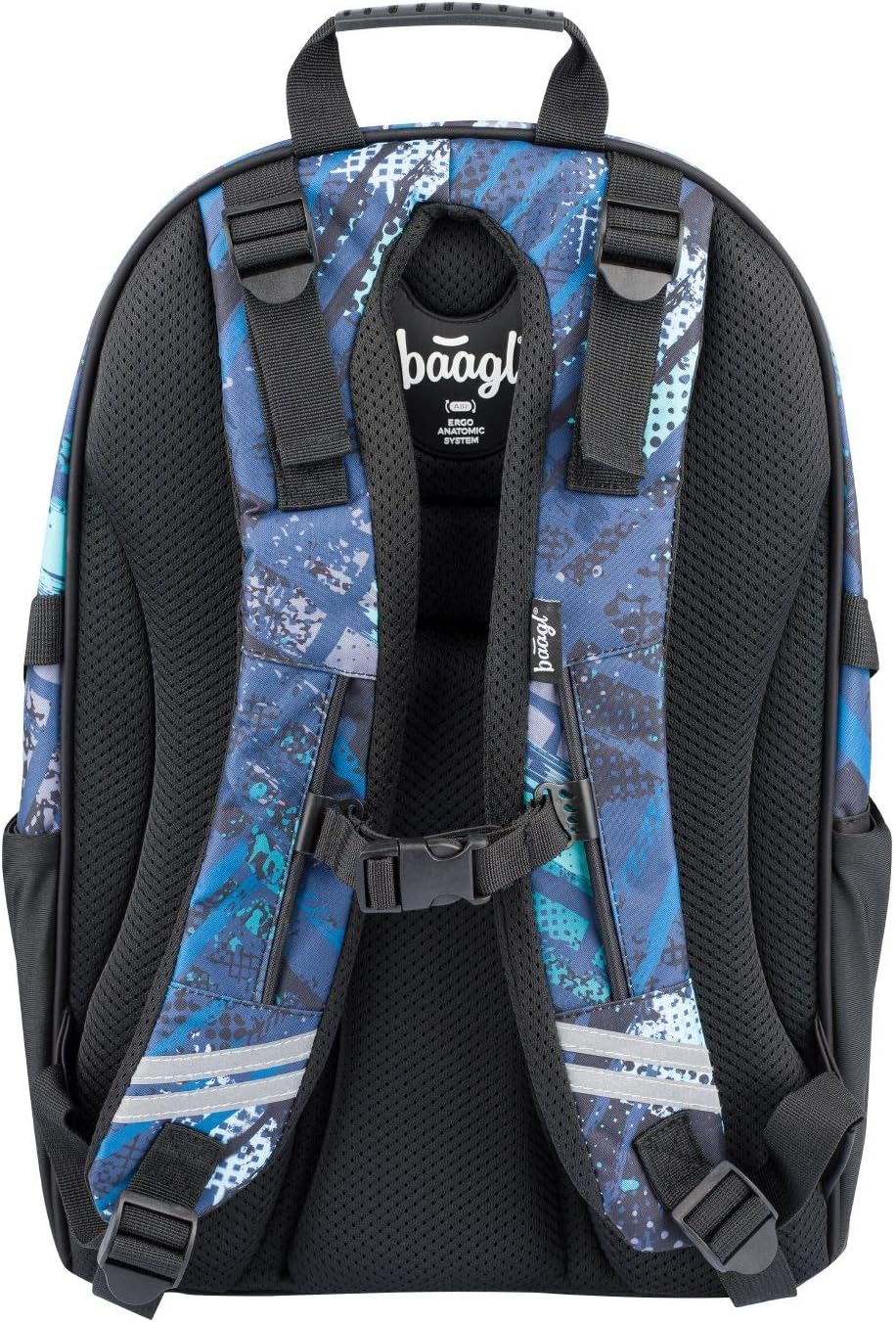 Baagl Schulrucksack Set Jungen 3 Teilig, Schultasche ab 3. Klasse, Grundschule Ranzen mit Brustgurt,
