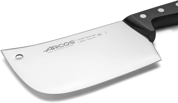 Arcos 282404 Serie Universal - Hackmesser - Klinge Nitrum Edelstahl 160 mm - HandGriff Polyoxymethyl