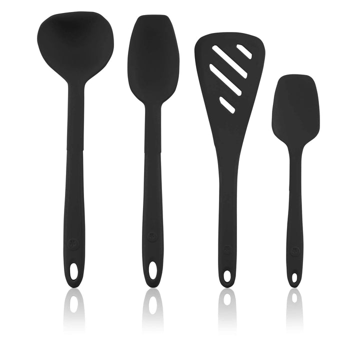 Kochblume Küchenhelfer-Set - Designwender S & Sossenlöffel S & Schöpfkelle S & Flexlöffel S 4er Set