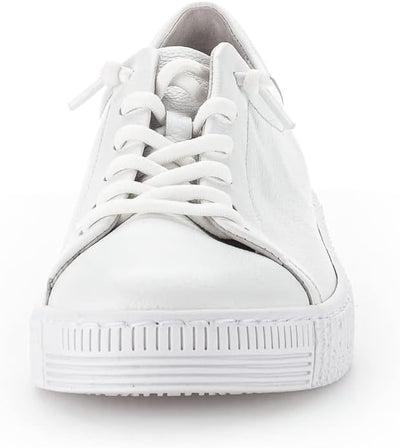 Gabor Damen Low-Top Sneaker, Frauen Halbschuhe,Wechselfussbett 35 EU Weiss, 35 EU Weiss