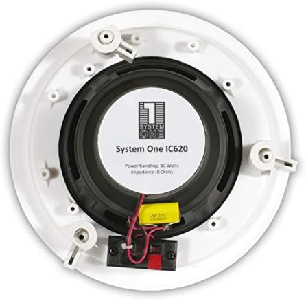 System One IC-620 16,5 cm (6,5 Zoll) Einbaulautsprecher, Weiss