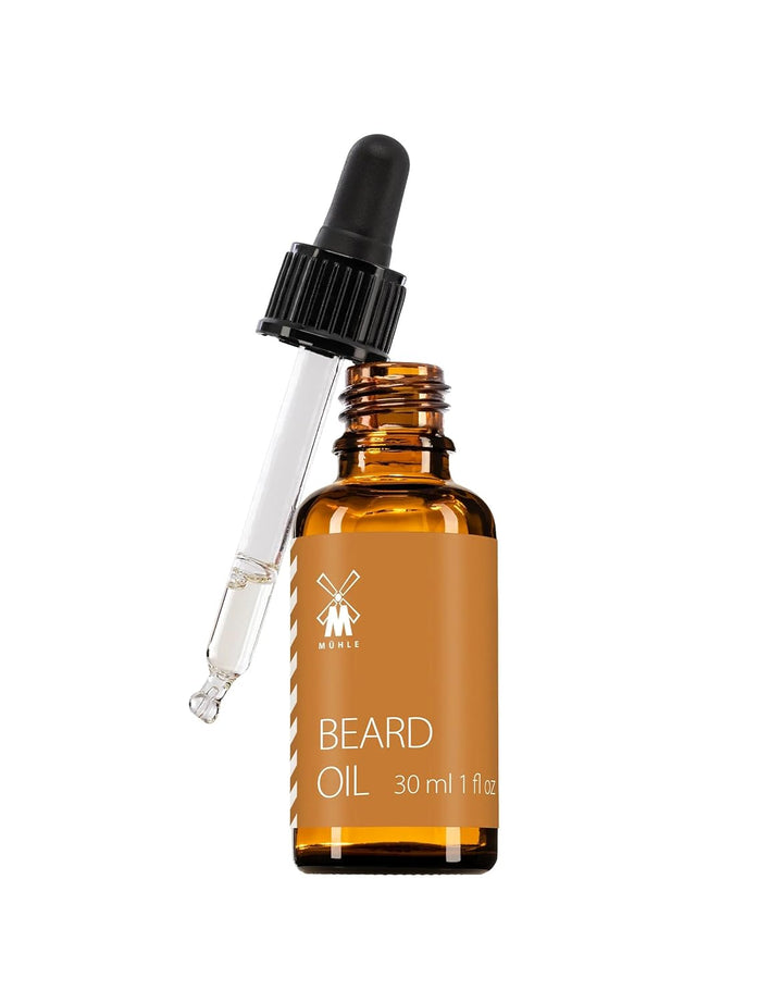 MÜHLE Beard Care - Bartöl - Tägliche Bartpflege für seidigen Glanz - Mandel, Kokos, Avocado, Jojoba,
