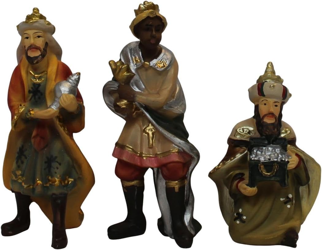 ZICOM Krippenfigur Miniaturfiguren Krippenset 12-teilig Höhe 8cm handbemalt Polyresin