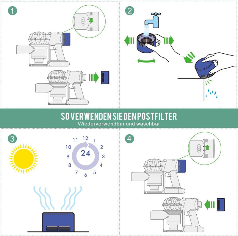 6, 000Ah Akku für Dyson V7 Ersatzakku V7 akku Dyson Staubsauger 21.6V SV11 Akku für Dyson V7 Total C