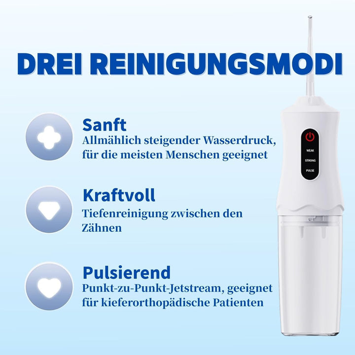 Munddusche Kabellos Zahndusche, Water Flosser for Teeth, Oral Irrigator Zähne Waterflosser Dental, Z