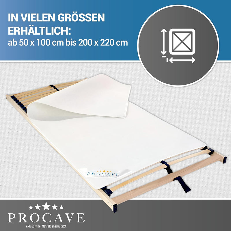 PROCAVE | Hochwertiger Filzschoner für Lattenrost | Schützende Matratzenunterlage 200x210 cm | Atmun