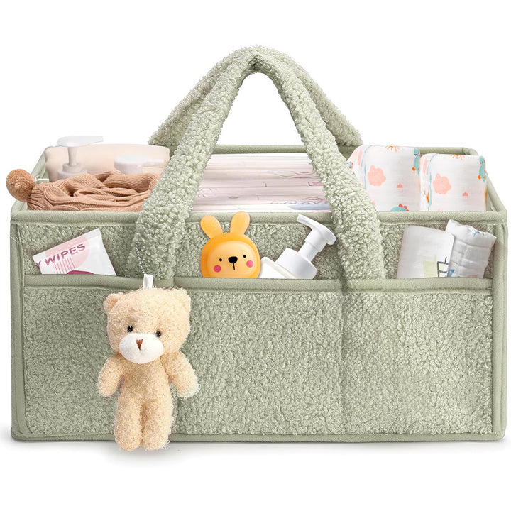 Baby Wickeltasche Organizer，Baby-Windel-Caddy Organizer für Wickeltisch，Multifunktional Tragbar Wick