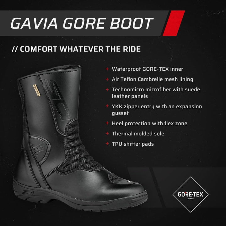 Sidi Herren Gavia GoreOnroad shoes 45 EU Schwarz, 45 EU Schwarz