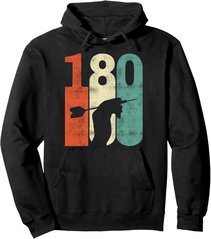 Vintage 180 Darts Retro Dartspieler Geschenk Pullover Hoodie