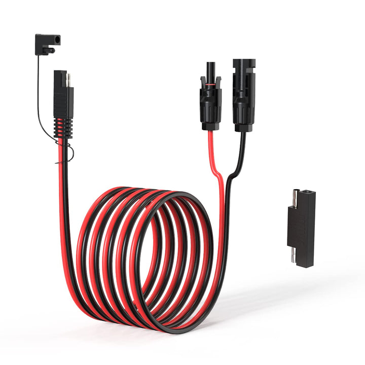ELFCULB Solarstecker auf SAE Kabel,10AWG SAE Stecker Solarladekabel mit SAE Polaritätsumkehr Adapter