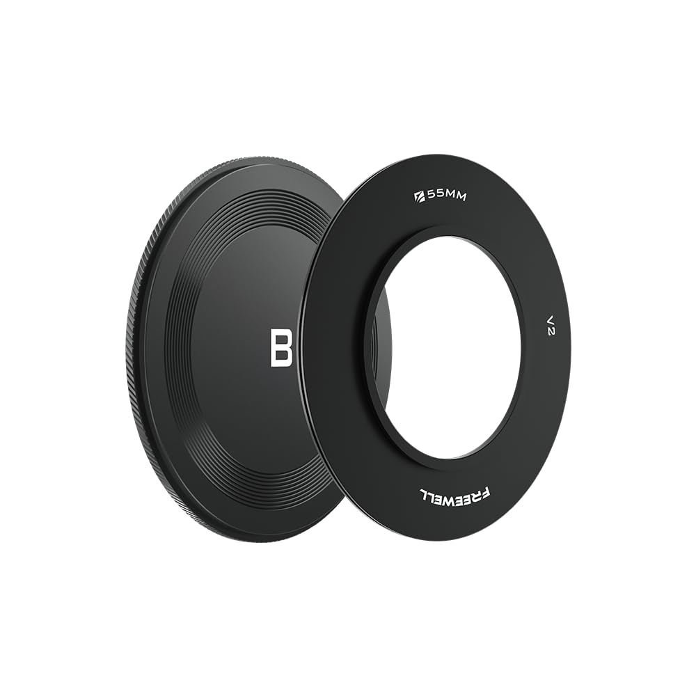 Freewell 55 mm Adapterring mit Rückkappe für V2-Serie 55MM, 55MM