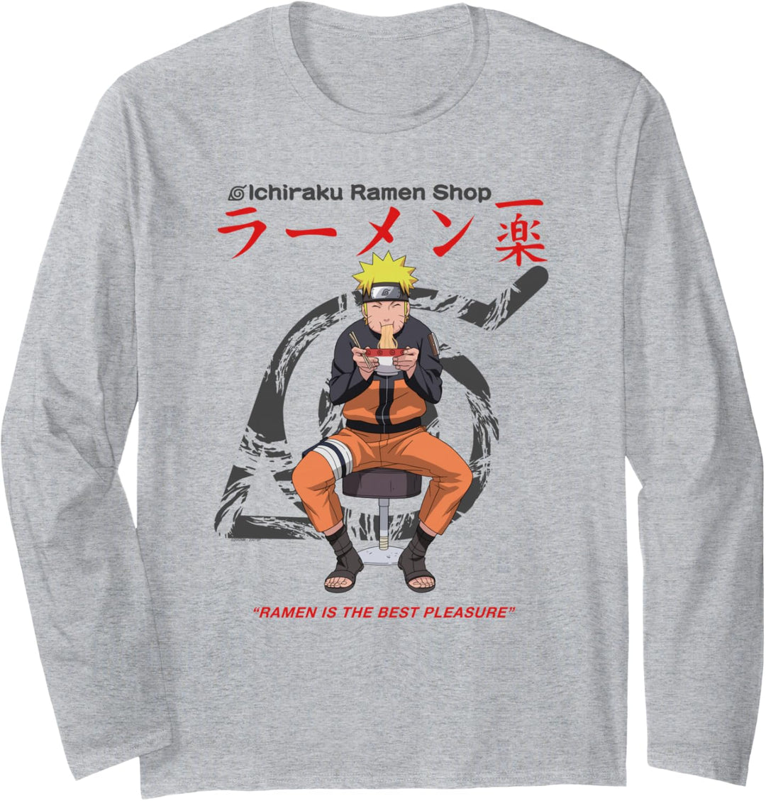 Naruto Shippuden Ichiraku Ramen Shop Naruto Auf Weiss Langarmshirt