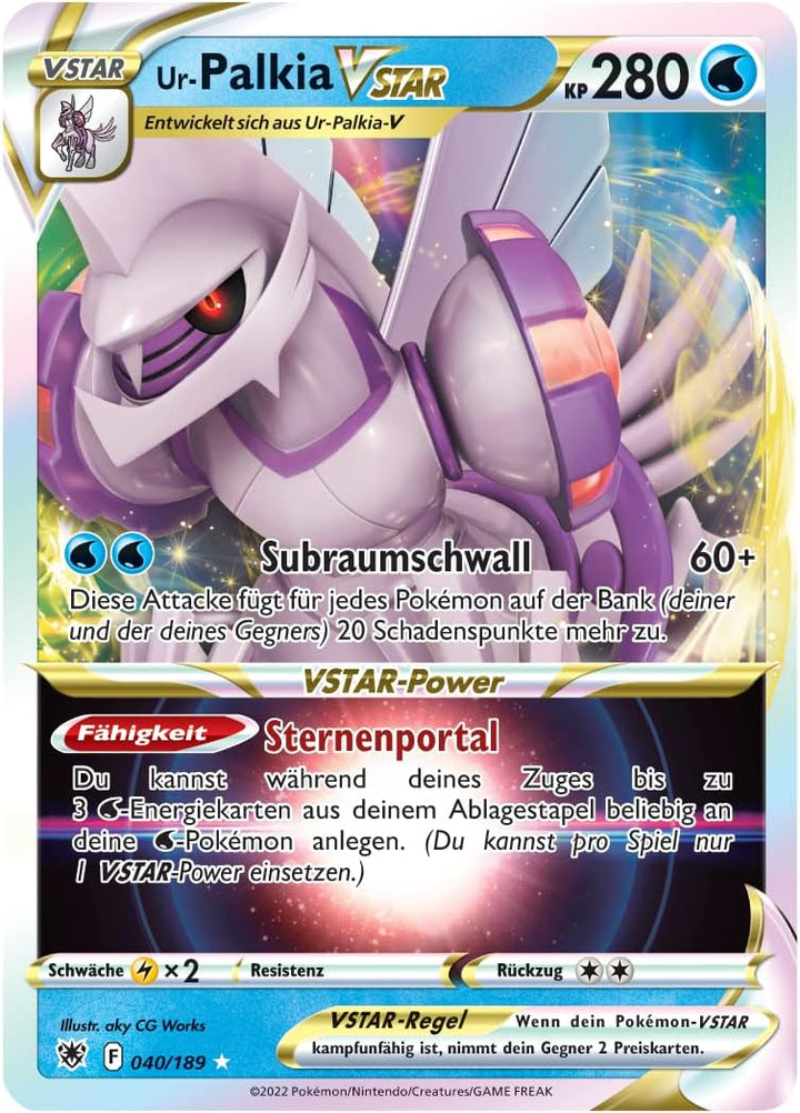 Pokémon-Sammelkartenspiel: Liga-Kampfdeck Ur-Palkia-VSTAR (1 spielbereites 60 Karten-Deck, 3 hologra