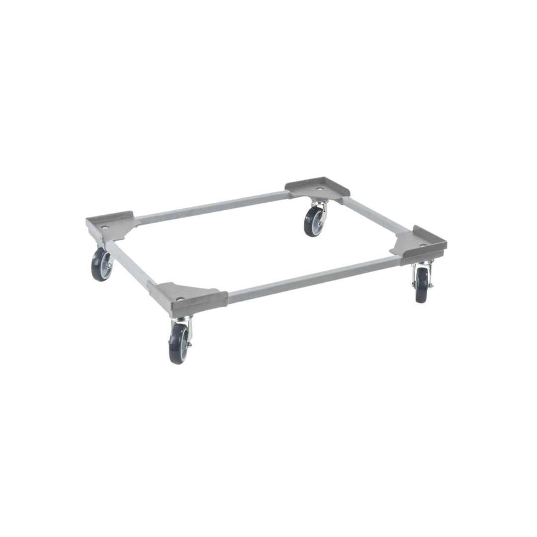 PROREGAL Profi-Flex Transportroller für Euroboxen 80x60cm mit Kunststoffräder grau | 4 Lenkrollen |