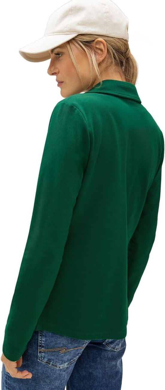 Street One Damen Basic Blazer mit Raffungen 38 Gentle Green, 38 Gentle Green