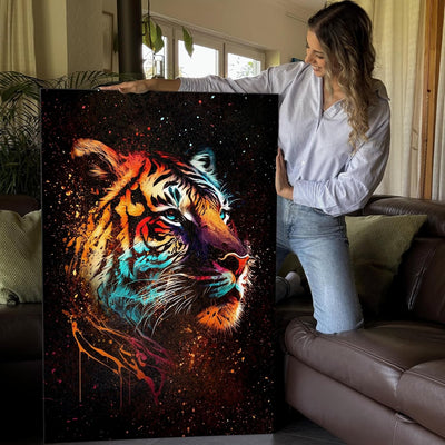 Artmazing | Tiger Bild Bunt | Bild Tiger Leinwand | Pop Art Bilder | Tigerbilder Modern | Poster & K