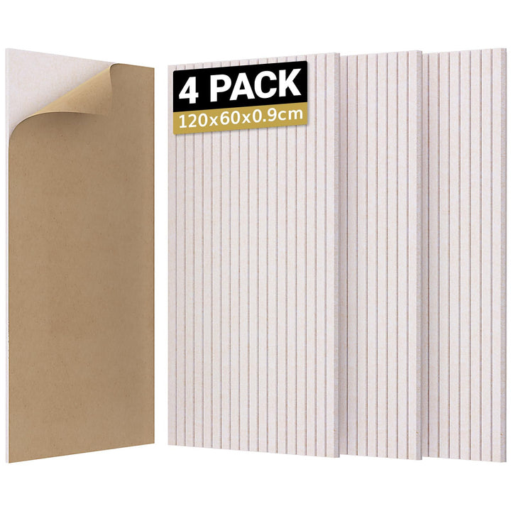 TONOR 4 Pack Akustikpaneele selbstklebend, 120x60x0.9 cm Schalldämmung Schallschutz wand Schallschut