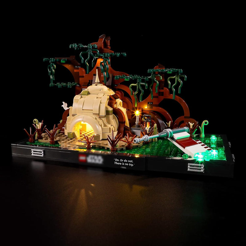 BRIKSMAX 75330 Led Beleuchtungsset für Lego Jedi Training auf Dagobah – Diorama - Compatible with Le