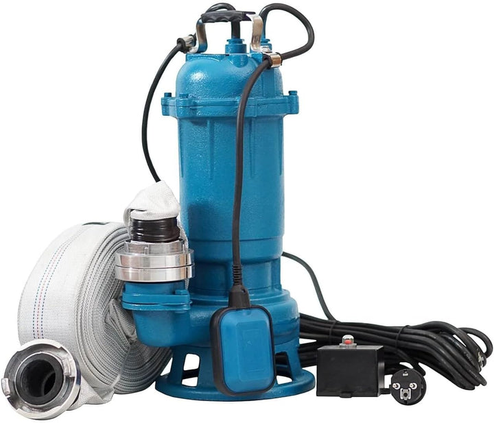 1500W WEISBACH PROFESSIONAL CTR Leistungsstarke Tauchpumpe Fäkalienpumpe Schmutzwasserpumpe mit Zerk