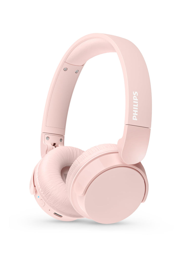 Philips TAH4209PK Leichter ohraufliegender kabelloser Bluetooth-Kopfhörer mit passiver Geräuschisoli
