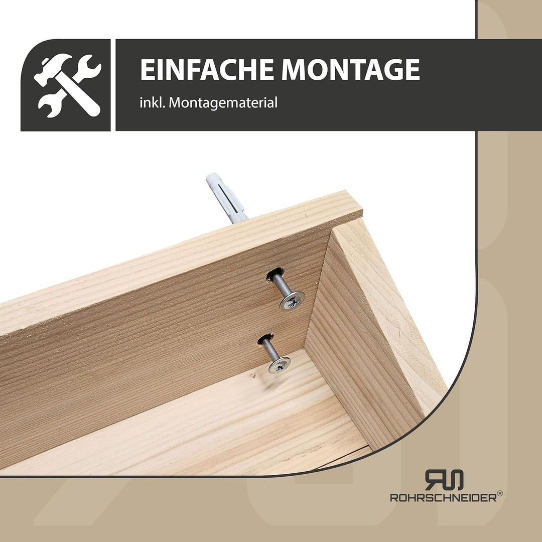 Rohrschneider Katzentreppe Wand | Made in EU | Kletterwand Katzen | aus Kiefernholz | belastbar bis