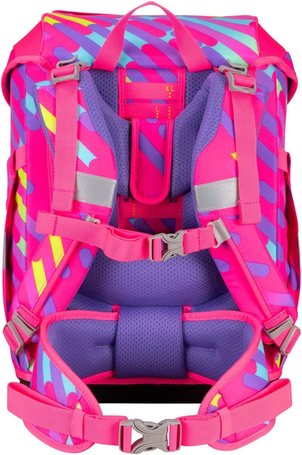 DerDieDas ErgoFlex Tiny Exklusiv Neon Schulranzenset 5-teilig Neon Punkie