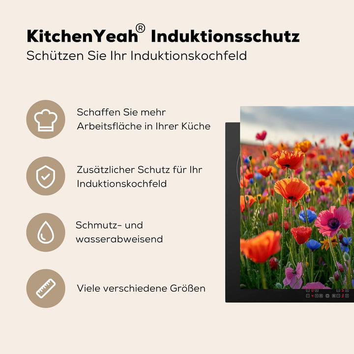 KitchenYeah© Herdabdeckplatte Einteilig Küche Ceranfeld Abdeckplatte Cerankochfeld Abdeckung Indukti