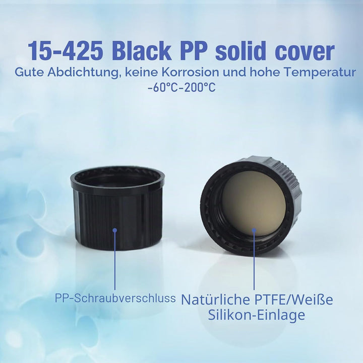 ALWSCI 144 Stücke 8ml Glasfläschchen Probe Klarglas Fläschchen, Probenahme Glasflaschen mit Schraubv