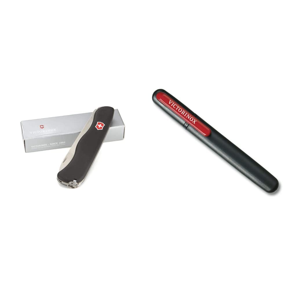 Victorinox Taschenmesser Sentinel (4 Funktionen, Grosse Feststellklinge, Leicht) schwarz Taschenmess