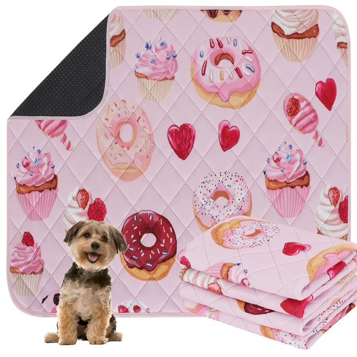 IEUUMLER 2 Stück Welpenunterlagen Waschbar, weich Hunde PIPI matten, Schnell Absorbierend Puppy Pads