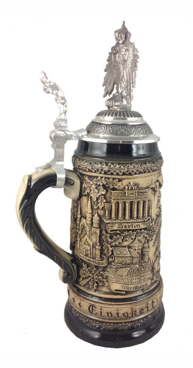 Zöller &amp; Born Bierkrug Zinn Deutschland Adler Seidel 0,5 Liter Bierseidel ZO 1403/5013