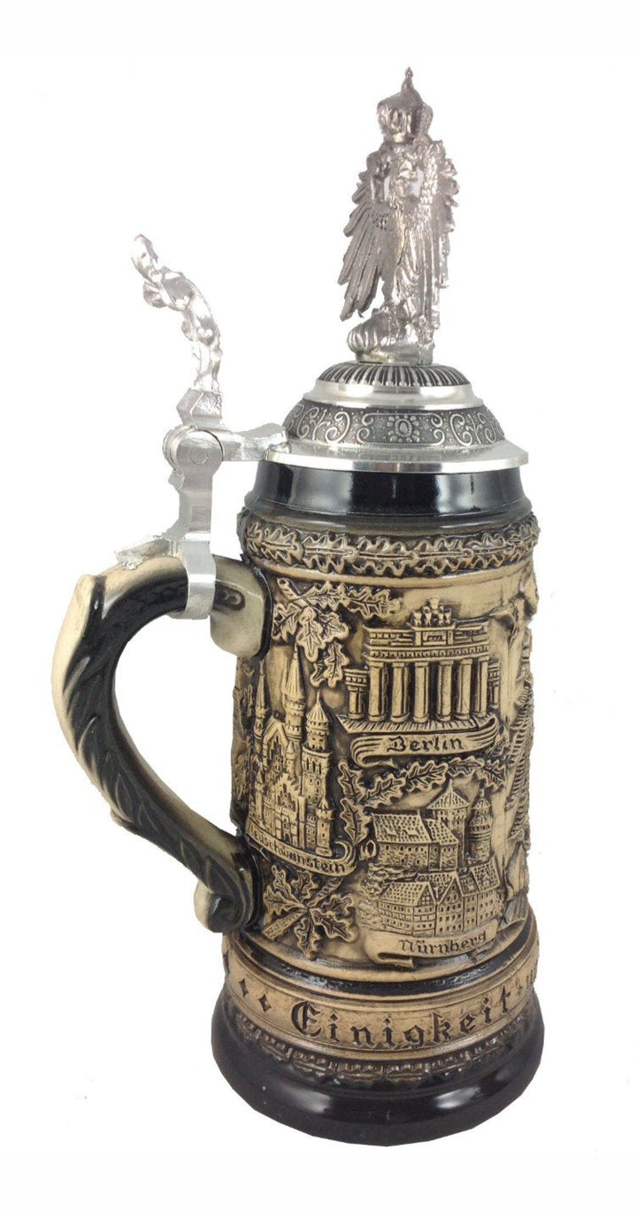 Zöller &amp; Born Bierkrug Zinn Deutschland Adler Seidel 0,5 Liter Bierseidel ZO 1403/5013